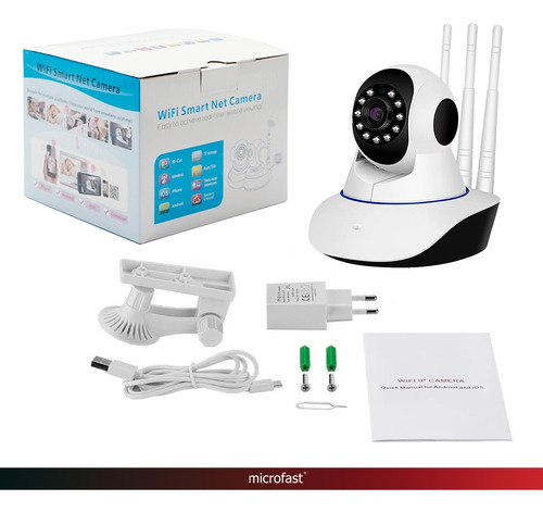 Cámara Seguridad Domo Ip Wifi 1080p Con Movimiento 360 1080p
