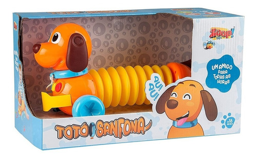 Cachorrinho Totó Sanfona Zoop Toys - Zp00246 Cor Laranja