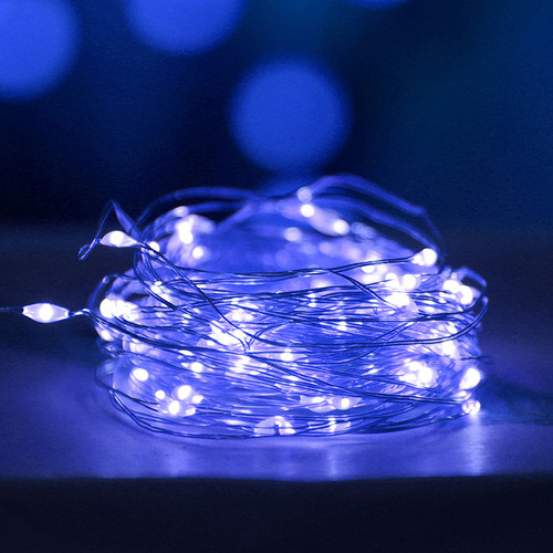 Cadena De Luces Led De Alambre De Cobre De 10 M Para Exterio