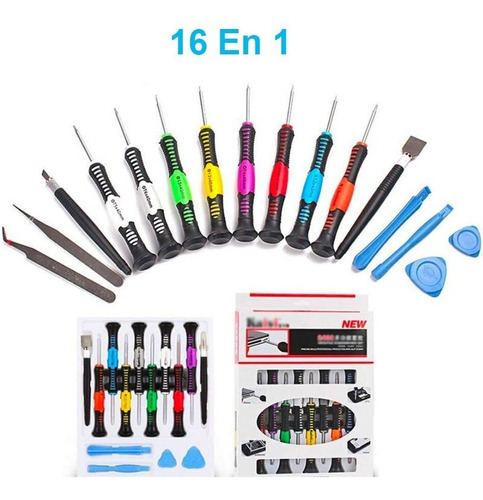 Kit De Desarmadores Herramienta Para Reparacion 16 En 1