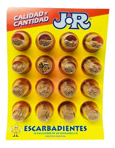 Escarbadientes En Blister X 16 Potes Ar1 Pali Ellobo