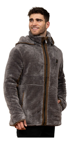 Chaqueta Shaggy Lander Hombre Gris Falcone