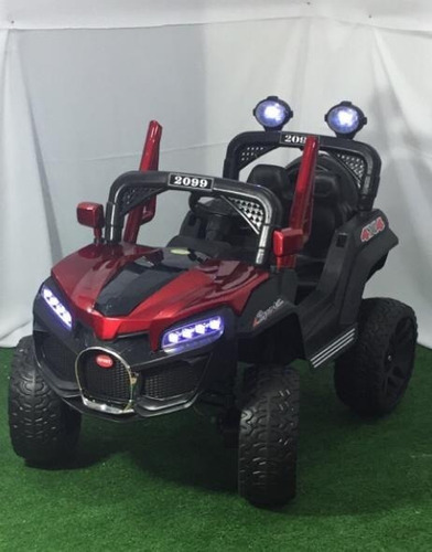 Jeep Bugati Para Niño App Cel Control Llanta Goma 4 Motores 