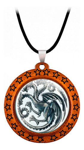 Collar  Casa Targaryen Juego De Tronos Unisex + Estuche