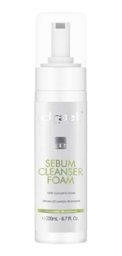 Imagen 1 de 9 de Idraet Sebum Cleanser Foam Espuma Limpieza Acne Piel Grasa