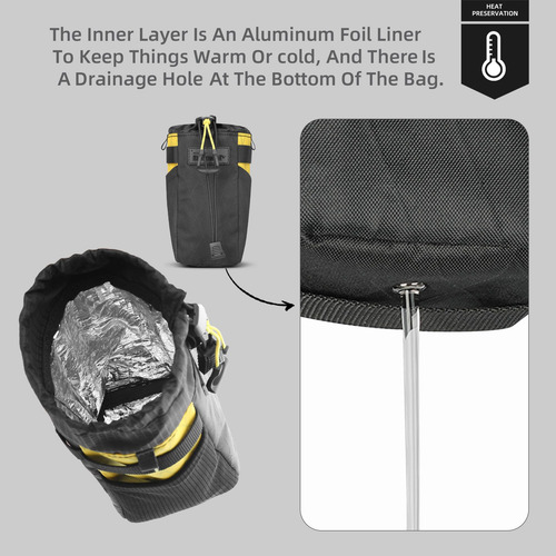 Bolsa De Agua Rhinowalk Modelo Snack Bag Ciclismo Negro Negro