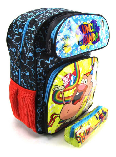 Imagem 2 de 6 de Mochila Titio Avô Infantil Costas E Estojo Escolar Dmw 11241