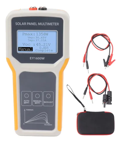 Multímetro Fotovoltaico Ey1600w Con Medidor De Paneles Solar
