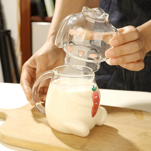 Jarra De Agua De Vidrio Con Taza De Vidrio Jarra De Leche