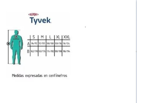 Traje Mameluco Impermeable Descartable Talle Xl - Tipo Tyvek Talle Xl Xl
