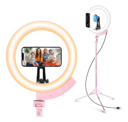 Anillo De Luz Para Selfies Aureday De 30 Cm Con Trípode De 1