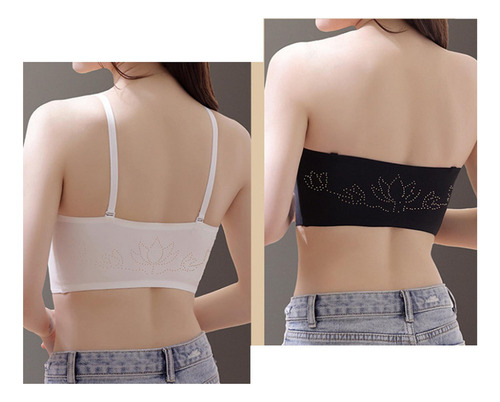 Hjb Sujetador Invisible Sin Costuras For Mujer, Correa