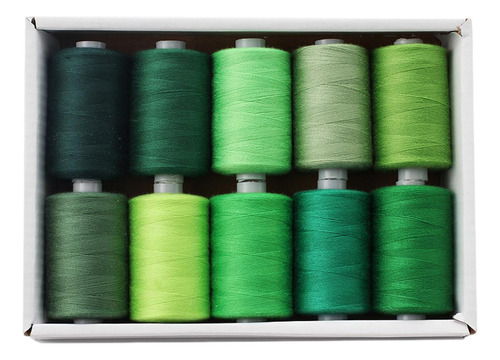 Linha De Costura - 12 Linhas De Poliéster Para Verde