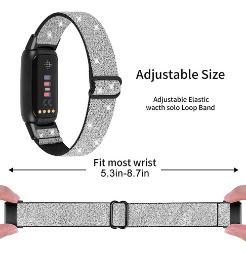 Paquete De Bandas Elásticas Nigaee Compatibles Con Fitbit Lu