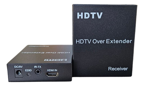 Extensor Hdmi 120 Metros Cat5/cat6 Via Cabo De Rede Rj45