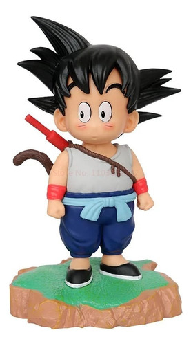 Figura Kid Goku Con Báculo Sagrado, 18 Cm - Dragon Ball