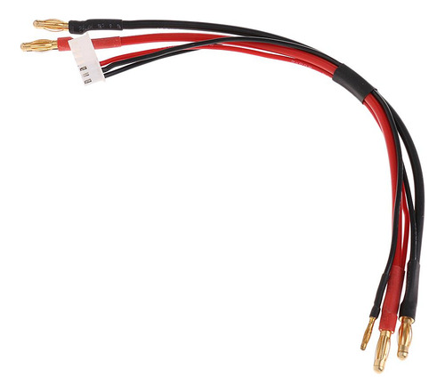 Rc Batería Conectador 4mm Plátano Enchufe A 4.0mm 2s Cable