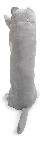 Pelucia Cachorro Almofada 70cm Polibrinq Plc14 Cinza
