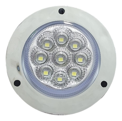 Foco Cromado Led 2 Pulgadas Universal Camión 12-24v