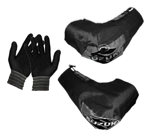 Cubre Manos Yamaha Honda Suzuki Gama + Guantes 1° Piel - Fas