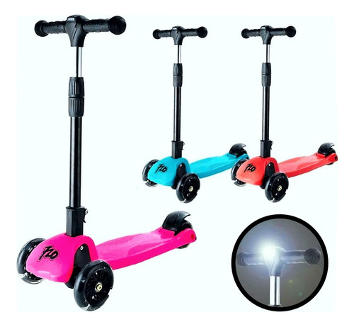 Monopatín Scooter 720 X-3 Extensible Con Luces | Favio Sport