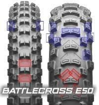 Set 140/80-18 Y 90)90/21 Bridgestone Battlecross E50