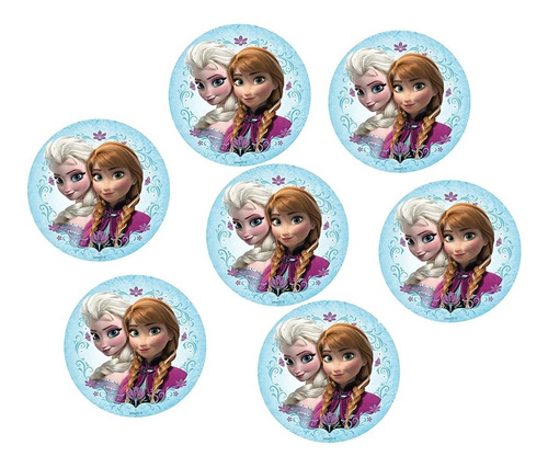 100 Topper Para Cupcakes Galleta Oblea Comestible De Frozen 