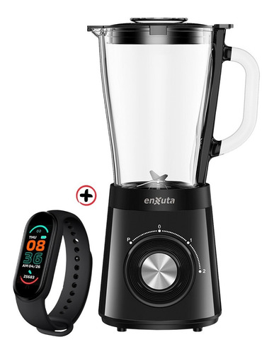 Licuadora Enxuta 1,5 Litros Vaso De Vidrio 500w + Smartwatch