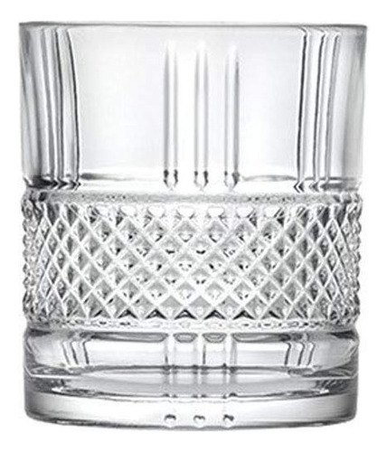 Set Whiskey Vasos De Vidrio 7 Pz Brillante Con Licorera Decantador Rcr Cristal Hecho En Italia Color Blanco