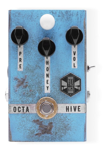 Imagem 3 de 4 de Pedal de efeito para instrumento de cordas Beetronics OctaHive azul