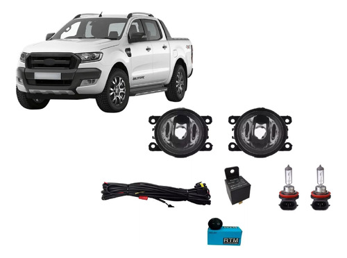 Kit De Faros Auxiliares Ford Ranger 2016 2017 2018