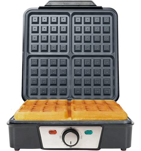 Wafflera Estilo Belga Masterchef Mk-wm-4ss 4 Rebanadas