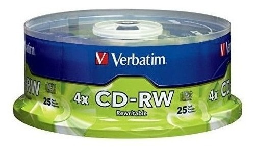 Verbatim Cd-rw 700mb 2x-4x Con Superficie De Marca, Husillo 