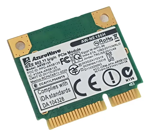Tarjeta WiFi inalámbrica AW-Ne186h para Asus X450c X45ca AR5b125 ...