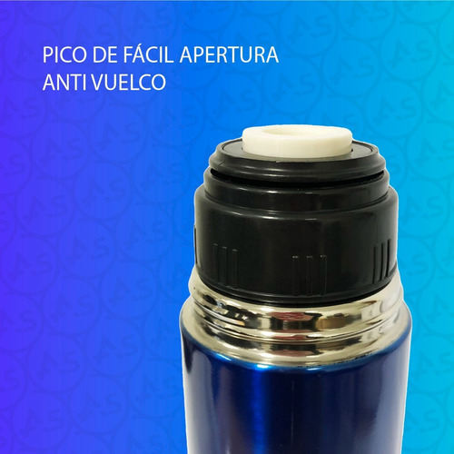 Imagen 3 de 8 de Termo Bala Acero Inoxidable 1l Capa Térmica Con Estuche