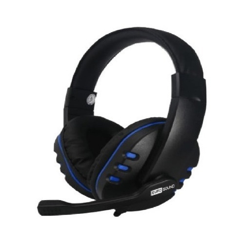 Imagen 2 de 3 de Auricular Gamer Eurosound Rage Plug 3.5mm Mic Vol Pc Play4
