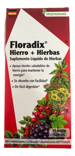 Floradix Iron + Herbs Vegetarian 500ml