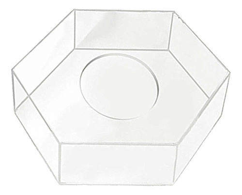 Caja De Presentación Transparente Pedestal Riser Hexagon