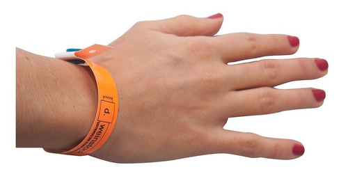 Imagen 5 de 9 de Pulseras Plásticas Identificación Evento Lisas X500un