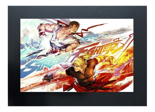 Cuadro De Ryu Y Ken Master Street Fighter Diseño # 2