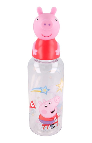 Botella 560ml figura 3d Peppa pig