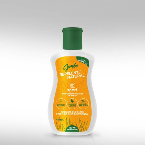 Repelente Natural Orgânico Vegan Loção Sport 120mls Com Fps