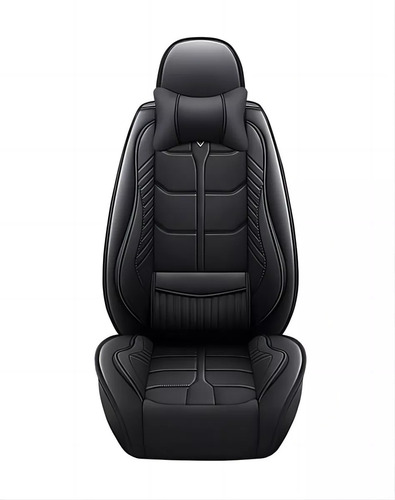 Kit Funda Cubre Asiento Auto Premium Luxury Par Almoadillas