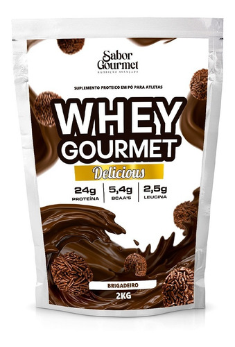 Whey Gourmet Delicious 2kg - Diversos Sabores Imediato Sabor Brigadeiro