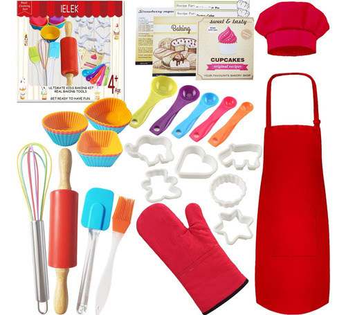 Juego De Cocina Real Para Niños, Kit De Cocina Para Hornear 