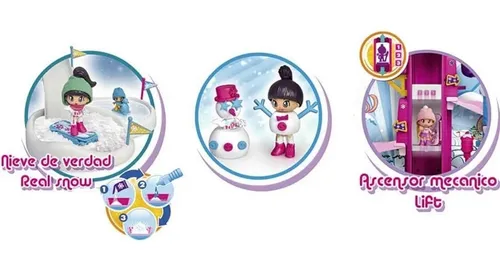 Pinypon Snow Park Estacion De Ski 2 Mu ecas Kit Nieve Pr