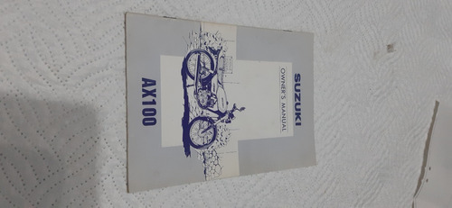 Manual De Uso Y Mantenimiento Original Suzuki Ax 100 1995
