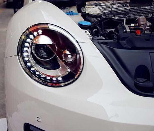 Farol De Led Volkswagen Fusca Tsi Par