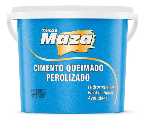 Efeito Cimento Queimado Perolizado Aveludado Maza 3kg Cor Safira