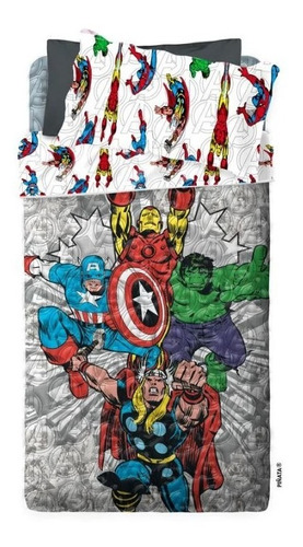 Cover Cubrecamas Avengers Vengadores - 1 1/2 - Piñata 